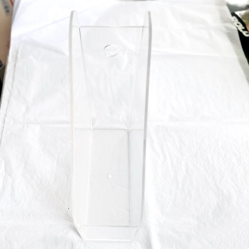 HOM Organization Clear Resin Acrylic Magazine File Holder